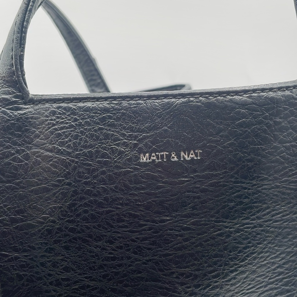 Matt & Nat - Crossbody Shoulder Faux Leather Purse - Black - Picture 2 of 16